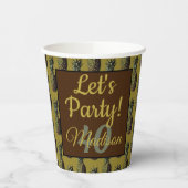 Ananas-Papiergruppen Pappbecher (Links)