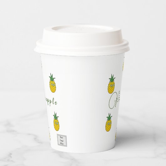 Ananas-Papiertasse Pappbecher (Links)