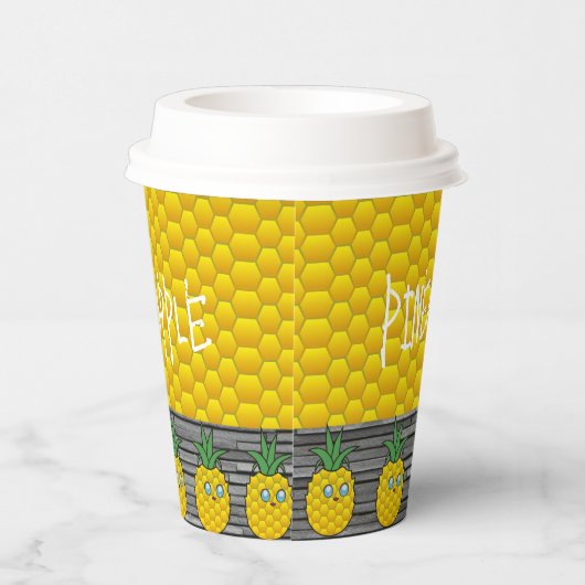 Ananas Pappbecher (Rechts)