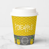 Ananas Pappbecher (Vorderseite)