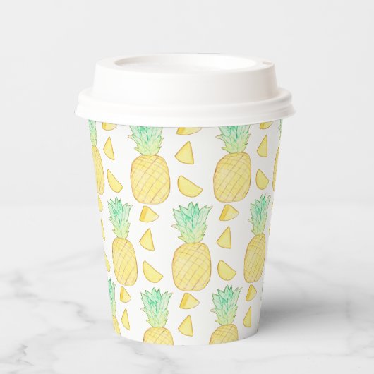 Ananas Pappbecher (Vorderseite)