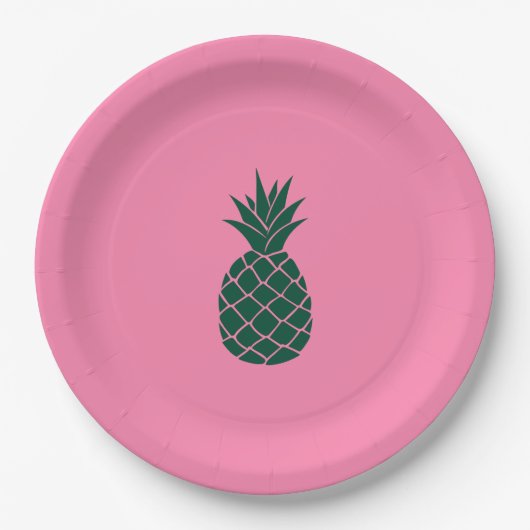 Ananas Pappteller (Vorderseite)