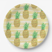 Ananas Pappteller (Vorderseite)