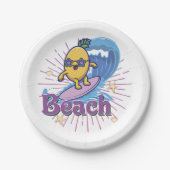 Ananas Pappteller (Vorderseite)