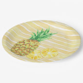 Ananas Pappteller (Schrägansicht)