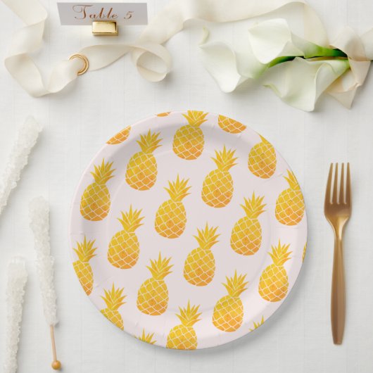 Ananas Pappteller (Hochzeit)