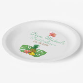 Ananas Pappteller (Schrägansicht)