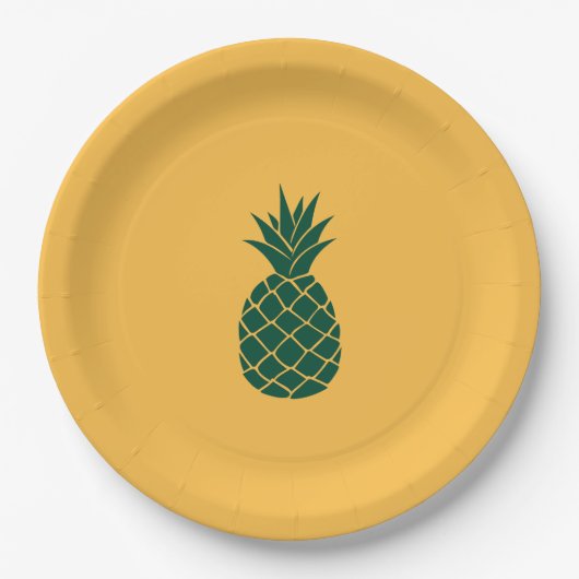 Ananas Pappteller (Vorderseite)