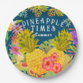 Ananas Pappteller (Vorderseite)