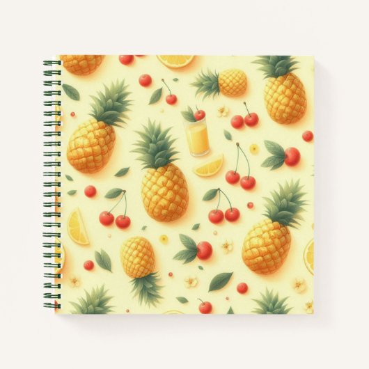 Ananas-Parade Notizblock (Vorderseite)