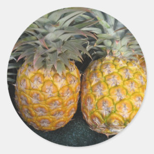 Ananas-Paradies Runder Aufkleber