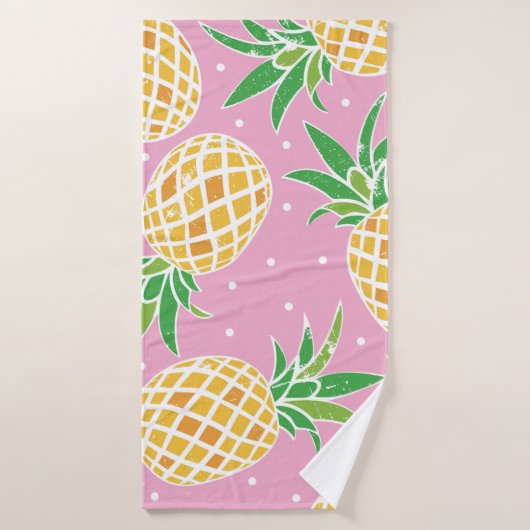 Ananas-Paradies: tropisches Muster Badehandtuch (Badehandtuch)