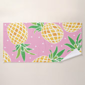Ananas-Paradies: tropisches Muster Badehandtuch (Badehandtuch)