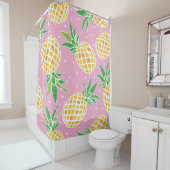 Ananas-Paradies: tropisches Muster Duschvorhang (Beispiel)