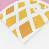 Ananas-Paradies: tropisches Muster Fleecedecke (Ecke)