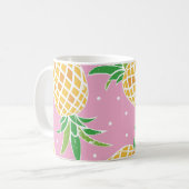 Ananas-Paradies: tropisches Muster Kaffeetasse (Vorderseite Links)