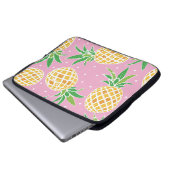 Ananas-Paradies: tropisches Muster Laptopschutzhülle (Vorne Knopf)
