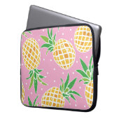Ananas-Paradies: tropisches Muster Laptopschutzhülle (Vorderseite Links)