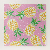 Ananas-Paradies: tropisches Muster Puzzle (Horizontal)