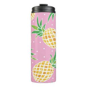 Ananas-Paradies: tropisches Muster Thermosbecher