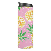Ananas-Paradies: tropisches Muster Thermosbecher (Nach rechts gedreht)