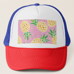 Ananas-Paradies: tropisches Muster Truckerkappe