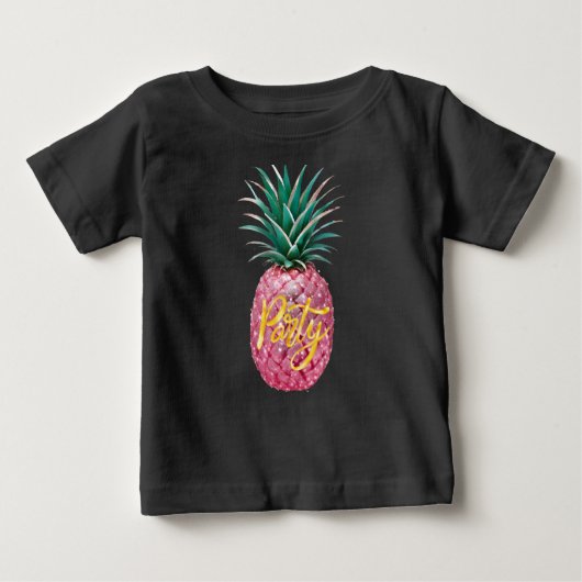Ananas-Party Baby T-shirt (Vorderseite)