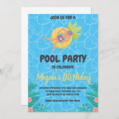 Ananas-Party Einladungen (Vorne/Hinten)