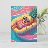 Ananas-Party Einladungen (Stehend Vorderseite)