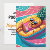 Ananas-Party Einladungen (Vorne/Hinten)