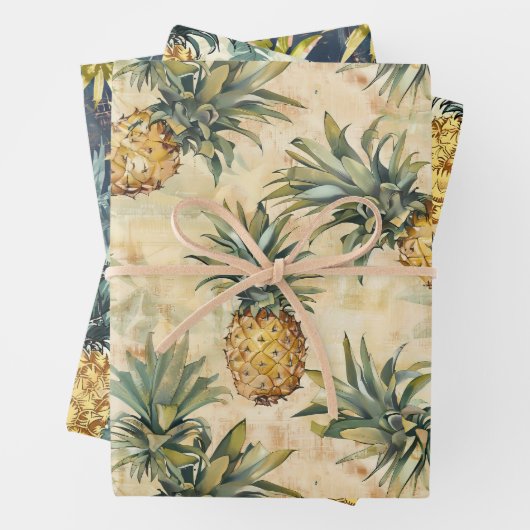 Ananas-Party Geschenkpapier Set (Beispiel)
