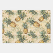 Ananas-Party Geschenkpapier Set (Vorderseite)