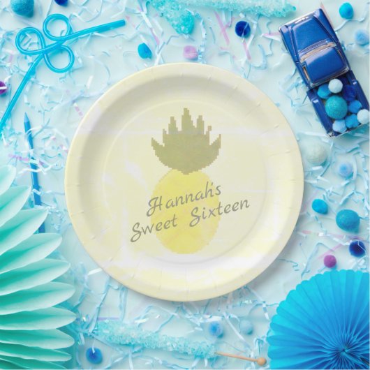 Ananas-Party Pappteller (Party)
