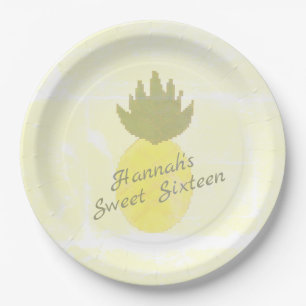 Ananas-Party Pappteller