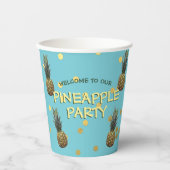 Ananas Party Personalisiert Paper Cups Pappbecher (Vorderseite)