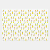 Ananas-Party Regenbogen Wasserfarbe Tropisches Ges Geschenkpapier Set (Vorderseite 3)