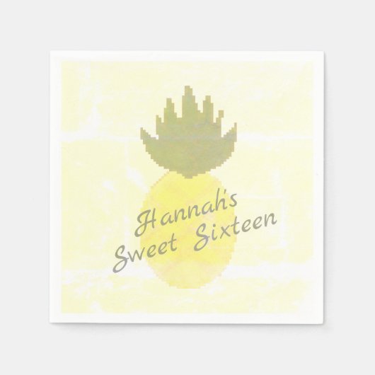 Ananas-Party Serviette (Vorderseite)