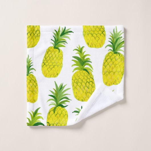 Ananas Party tropische Frucht Spaß Badhandtuch Set (Waschlappen)