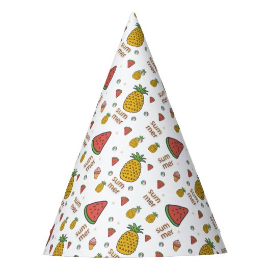 Ananas Partyhütchen (Vorderseite)