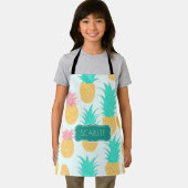 Ananas Pastellfarben Personalisiertes Muster Schürze (Insitu)
