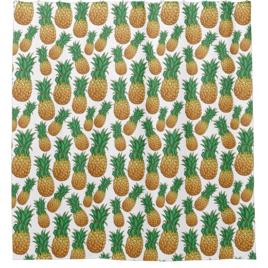 Ananas Pattern Duschvorhang (Vorderseite)