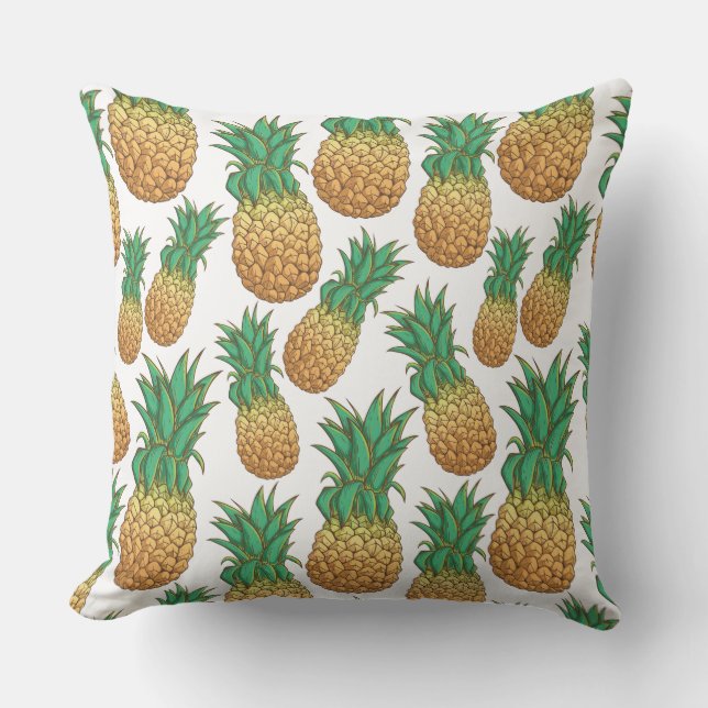 Ananas Pattern Kissen werfen (Vorderseite)