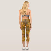 Ananas Peel Texture Capri Leggings (Rückseite)