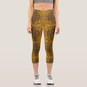 Ananas Peel Texture Capri Leggings (Vorderseite)