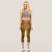 Ananas Peel Texture Capri Leggings (Vorderseite)