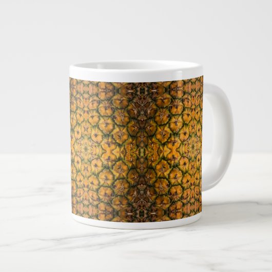 Ananas Peel Texture Jumbo-Tasse (Vorderseite Rechts)