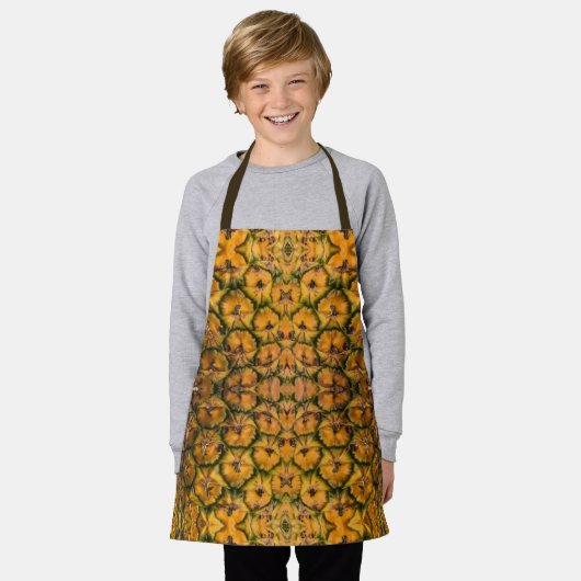 Ananas Peel Texture Schürze (Getragen)