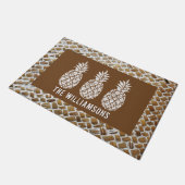 Ananas Personalisiert Fußmatte (Schrägansicht)