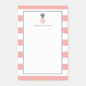 Ananas | Personalisiert gestrichen Post-it Klebezettel (Vorderseite)