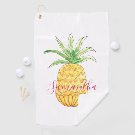 Ananas Personalisiert Golfhandtuch (Insitu)